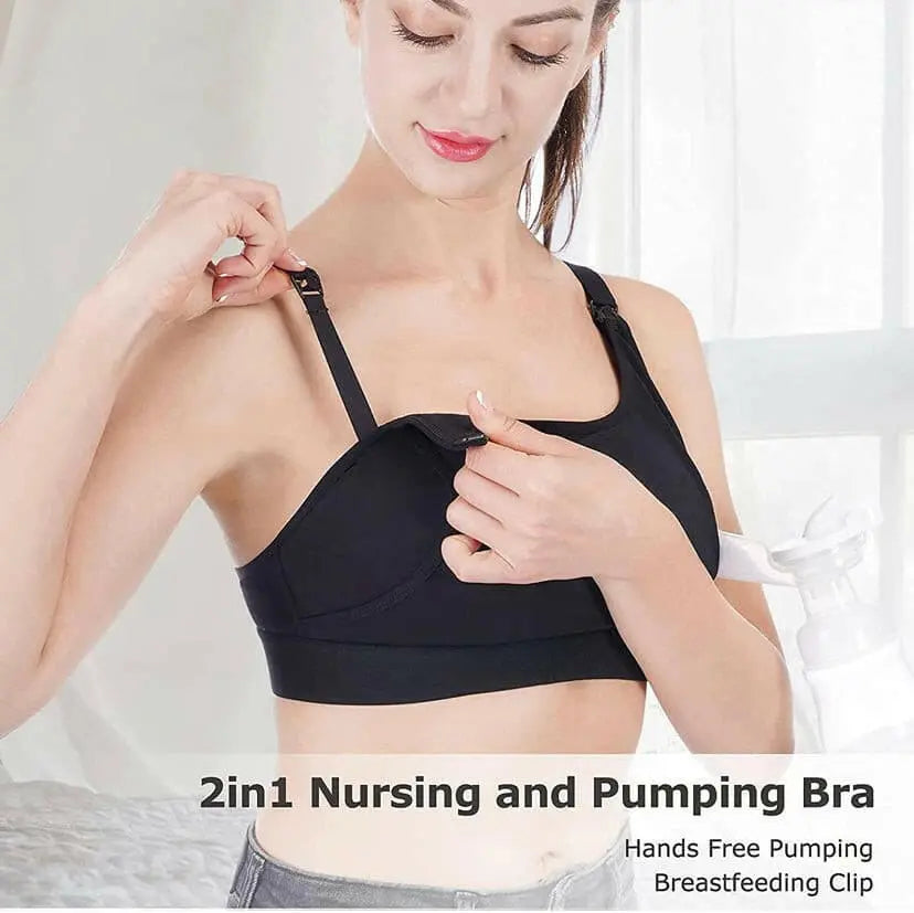 Momcozy Hands-Free Pumping Bra Black Momcozy Yallatoys