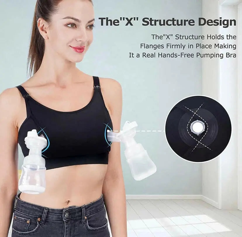 Momcozy Hands-Free Pumping Bra Black Momcozy Yallatoys