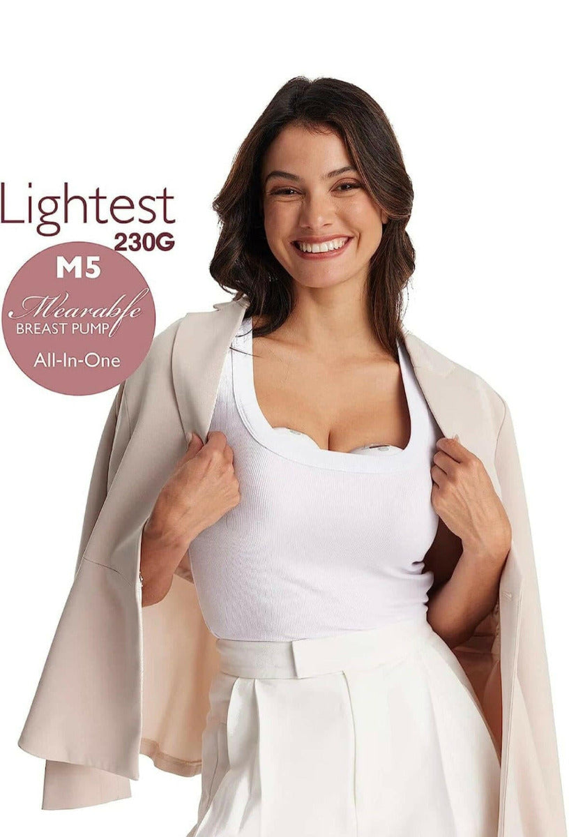 Momcozy Wearable Breast Pump M5 Double Grey Momcozy Yallatoys