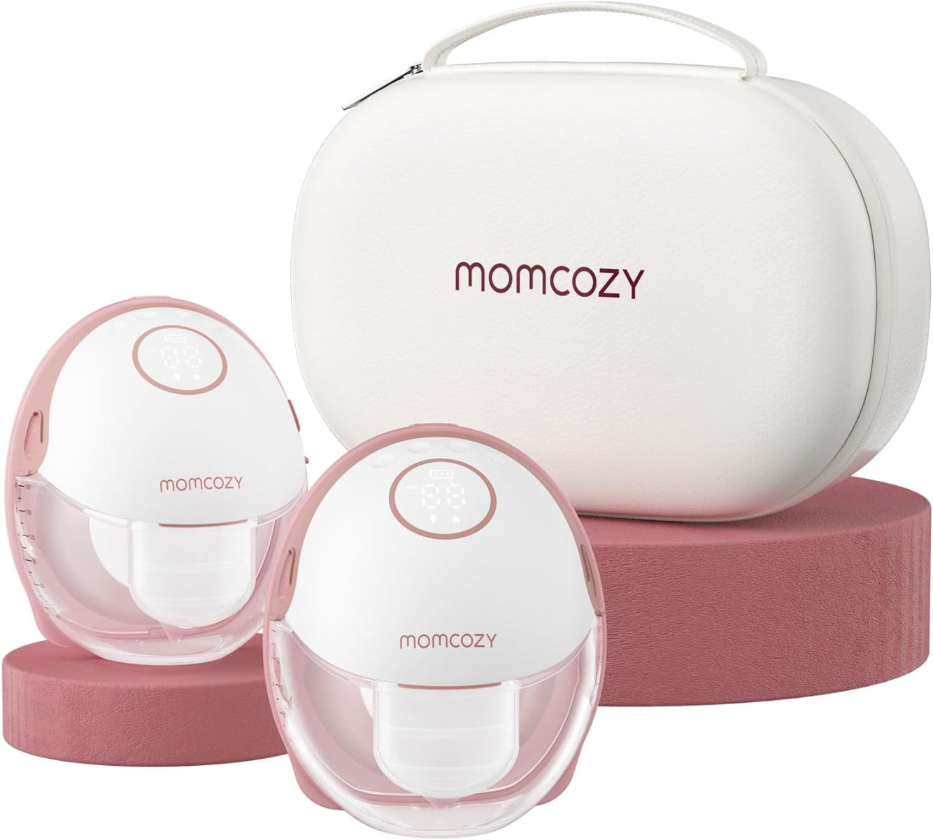 Momcozy Mobile Style M6 Breast Pump Double Maroon Momcozy Yallatoys