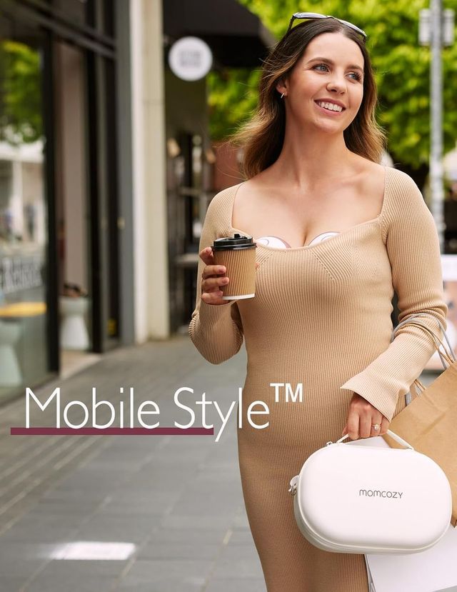 Momcozy Mobile Style M6 Breast Pump Single Maroon Momcozy Yallatoys