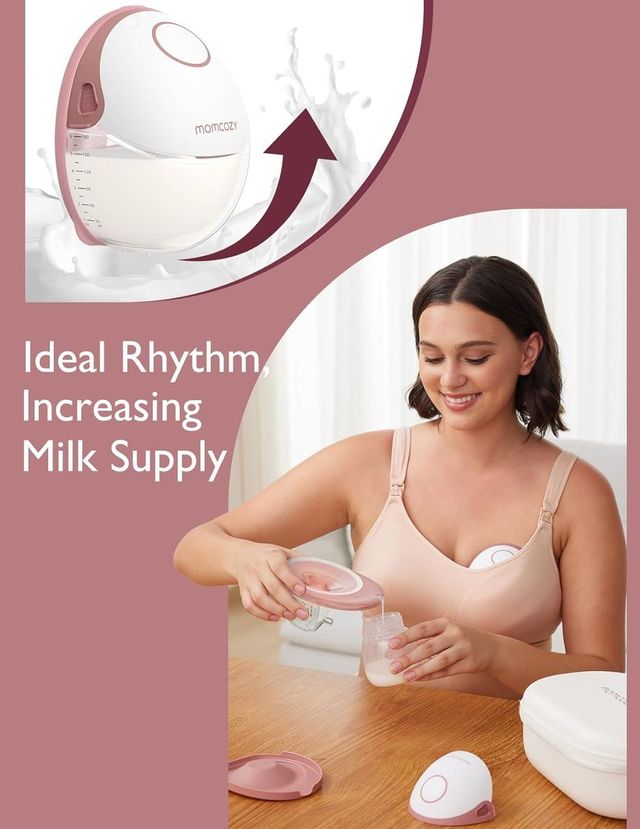 Momcozy Mobile Style M6 Breast Pump Single Maroon Momcozy Yallatoys