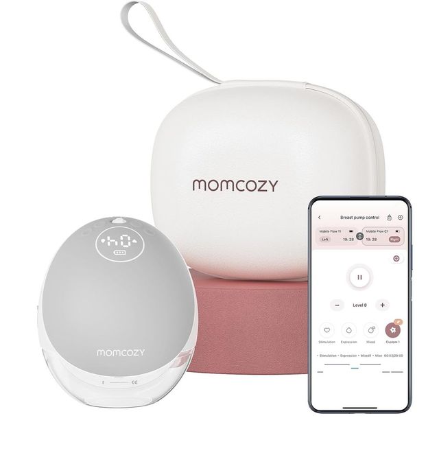 Momcozy Mobile Flow M9 Breast Pump Single Grey Momcozy Yallatoys