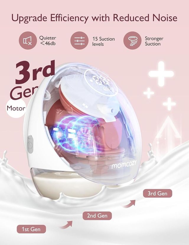 Momcozy Mobile Flow M9 Breast Pump Single Grey Momcozy Yallatoys
