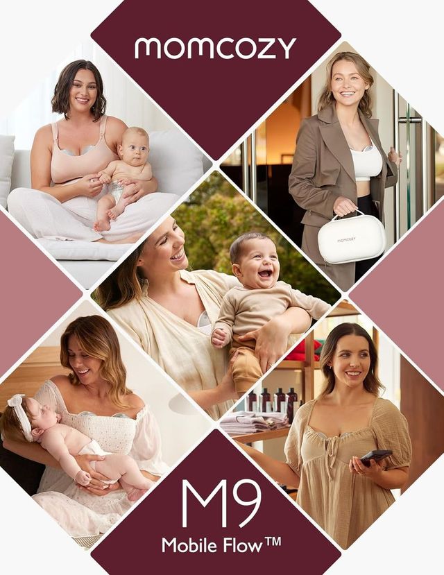Momcozy Mobile Flow M9 Breast Pump Single Grey Momcozy Yallatoys