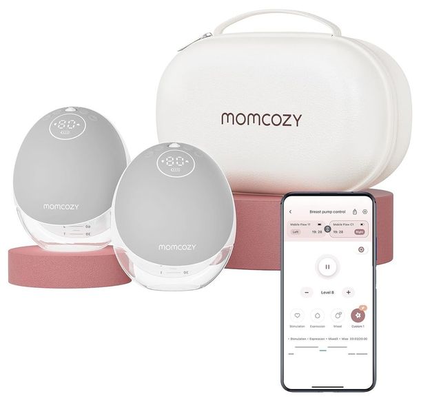 Momcozy Mobile Flow M9 Breast Pump Double Grey Momcozy Yallatoys