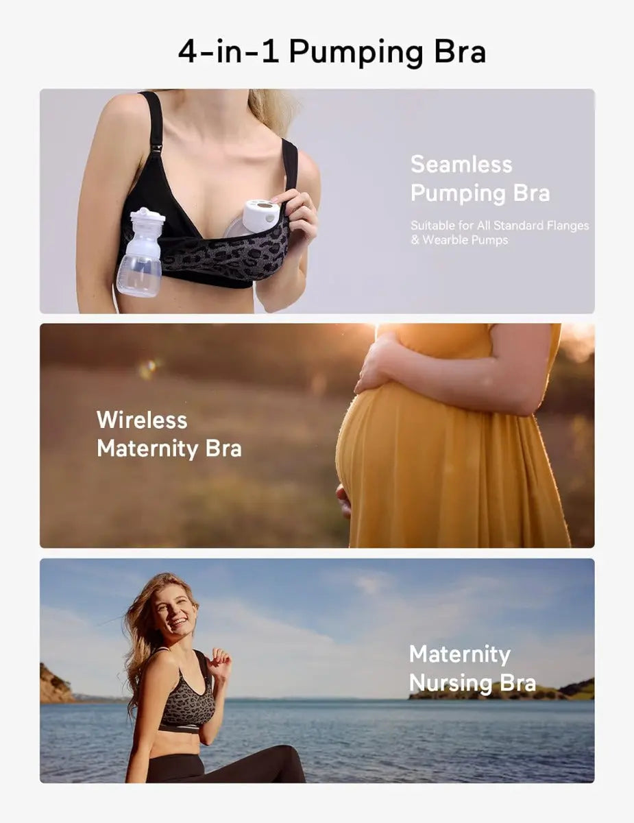 Momcozy 4-in-1 Hands-Free Pumping Bra Momcozy
