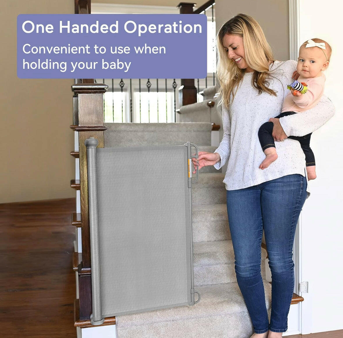 Momcozy Retractable Baby Gate 140cm Momcozy Yallatoys