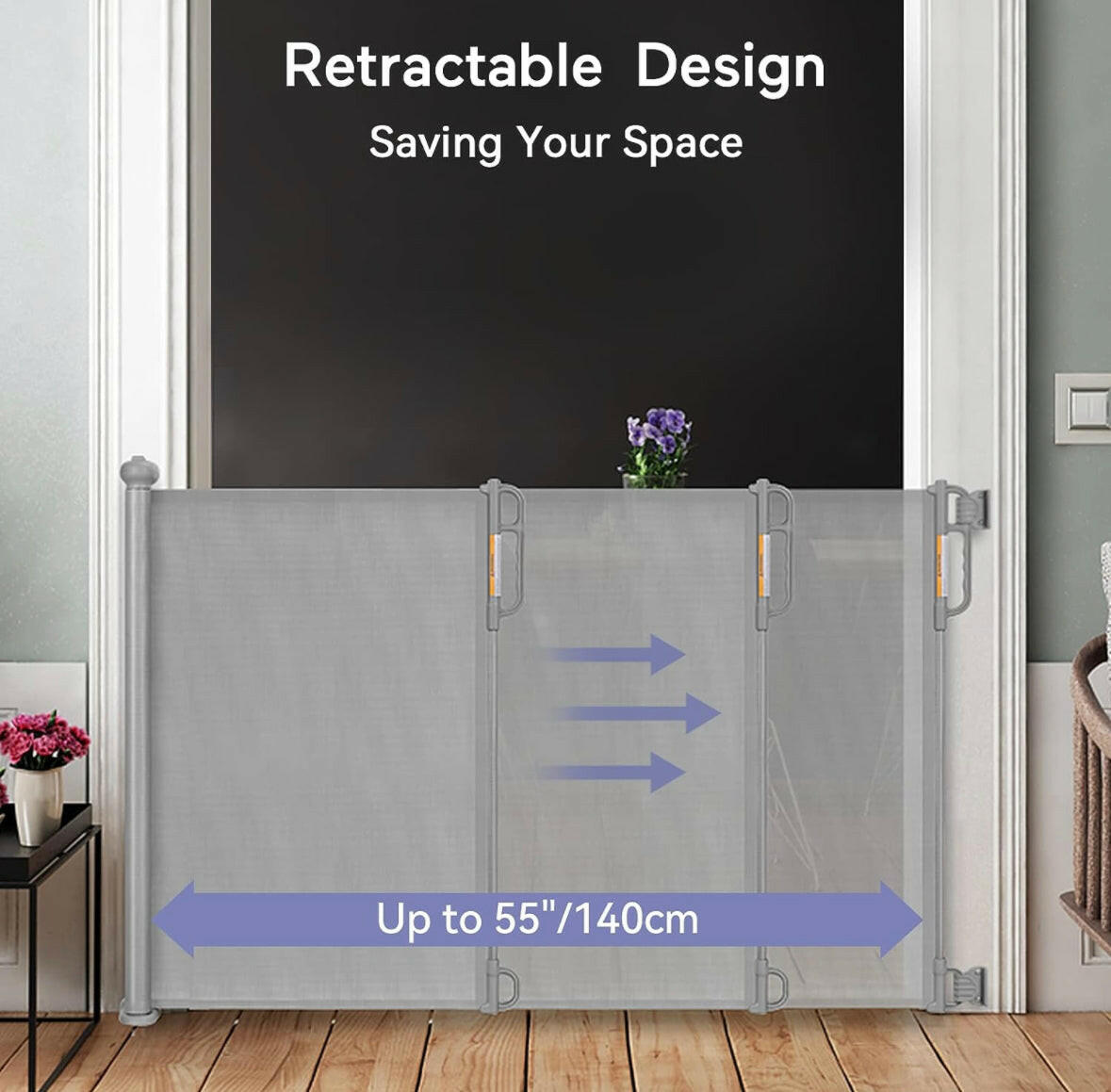Momcozy Retractable Baby Gate 140cm Momcozy Yallatoys
