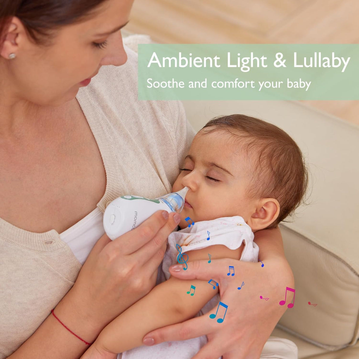 Momcozy Baby Nasal Aspirato Electrical Rechargeable with Light and Music Momcozy Yallatoys
