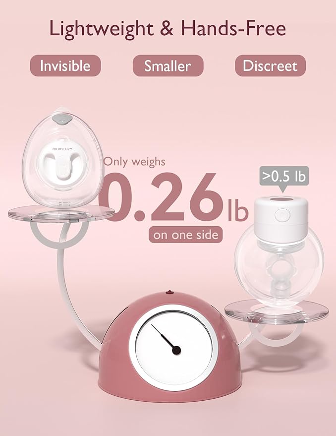 Momcozy Ultra Light Wearable Breast Pump Set V2 White Momcozy Yallatoys