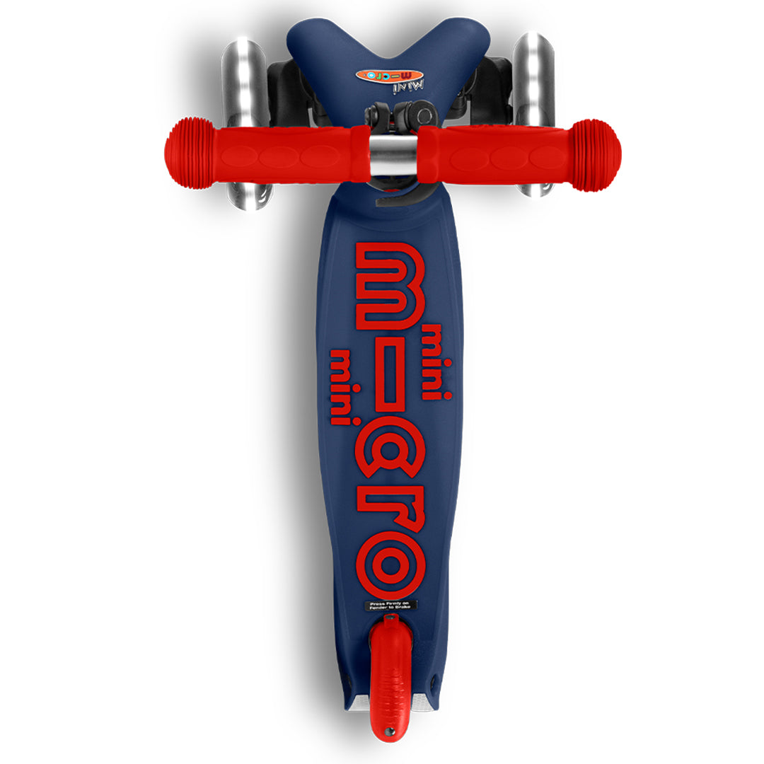 Buy Micro Mini Deluxe Scooter With Led Navy Blue | Yallatoys.com