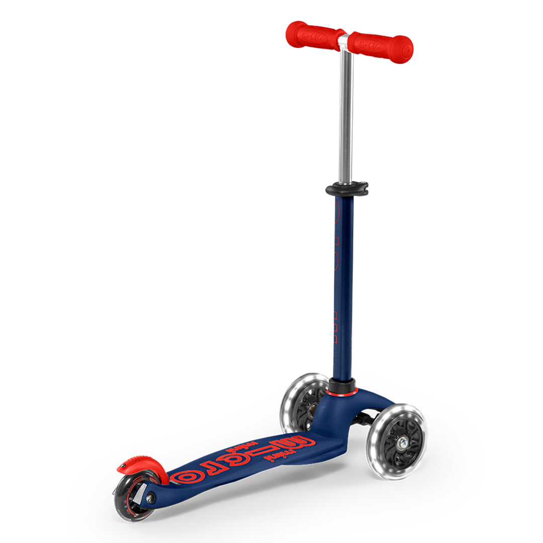 Buy Micro Mini Deluxe Scooter With Led Navy Blue | Yallatoys.com