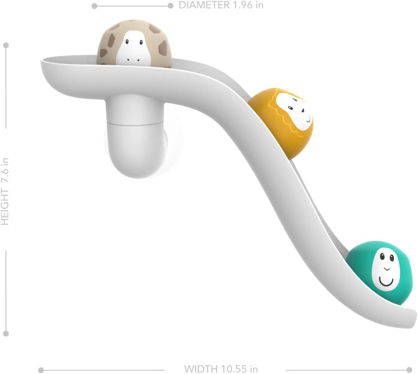 Matchstick Monkey Bathtime Slide Set White Matchstick Monkey Yallatoys