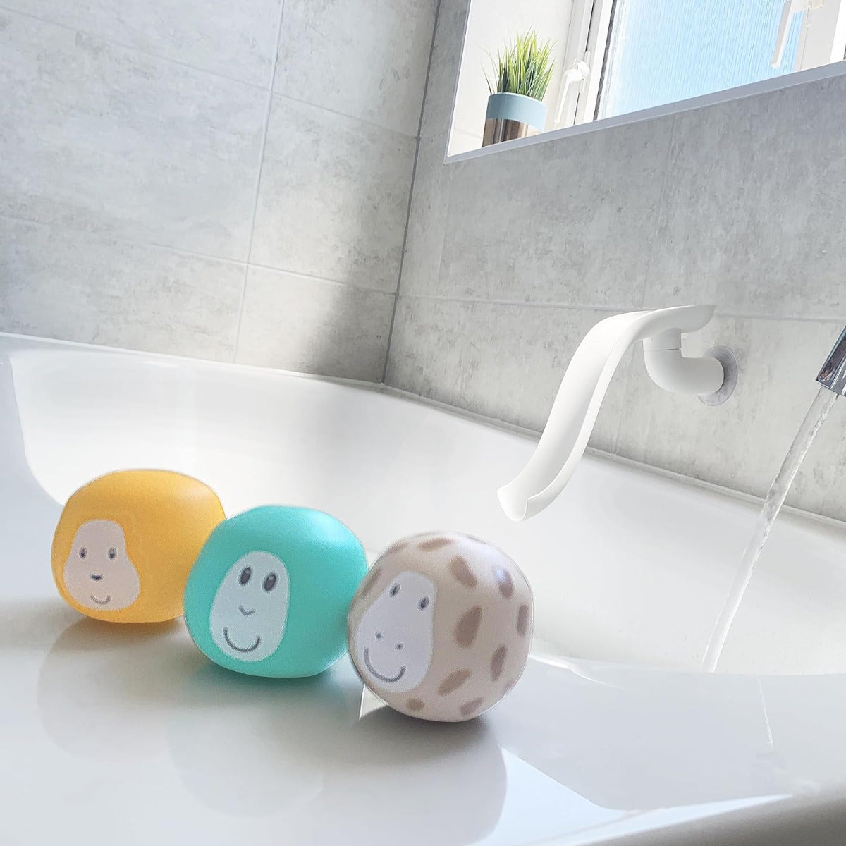 Matchstick Monkey Bathtime Slide Set White Matchstick Monkey Yallatoys