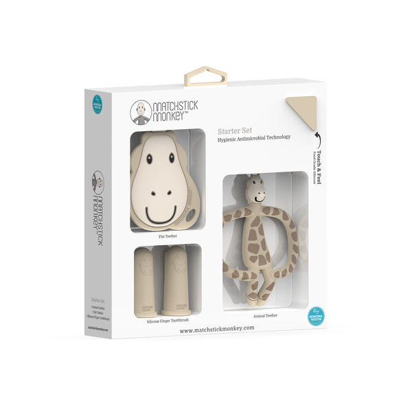 Matchstick Monkey Teething Starter Set Gigi Giraffe Matchstick Monkey Yallatoys