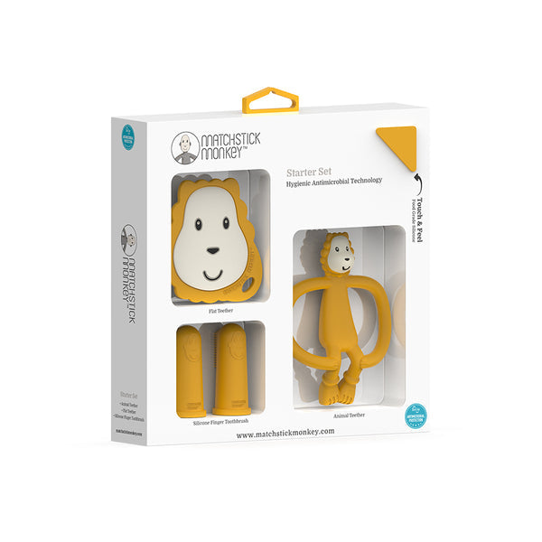 Matchstick Monkey Teething Starter Set Ludo Lion Matchstick Monkey Yallatoys