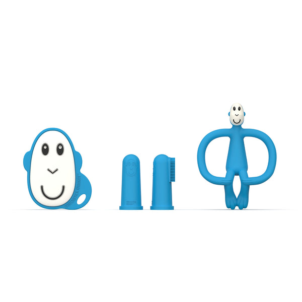 Matchstick Monkey Teething Starter Set Blue Matchstick Monkey Yallatoys