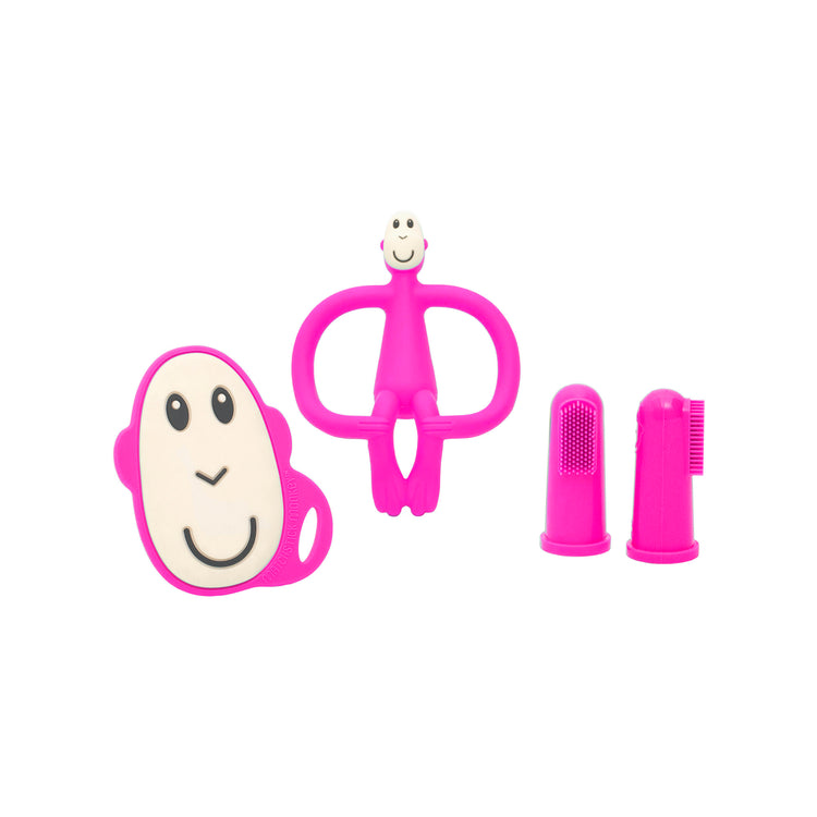 Matchstick Monkey Teething Starter Set Pink Matchstick Monkey Yallatoys
