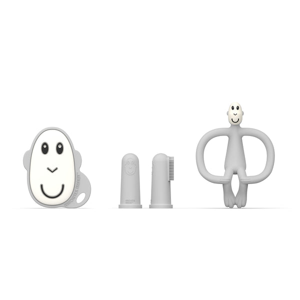 Matchstick Monkey Teething Starter Set Cool Grey Matchstick Monkey Yallatoys