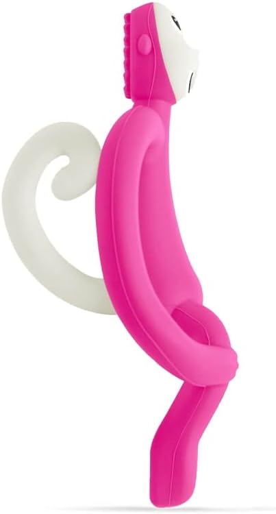 Matchstick Monkey Original Teether & Gel Applicator Silicone Rubine Pink Monkey Matchstick Monkey Yallatoys