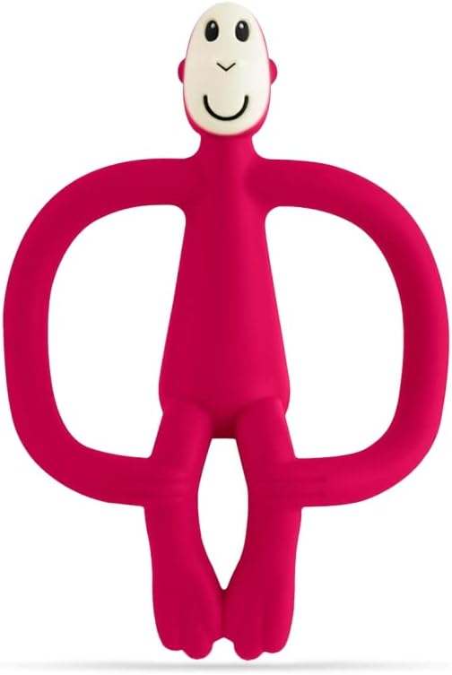 Matchstick Monkey Original Teether & Gel Applicator Silicone Rubine Red Monkey Matchstick Monkey Yallatoys