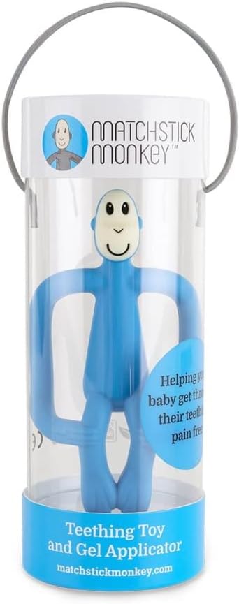 Matchstick Monkey Teething Toy Light Blue Matchstick Monkey Yallatoys