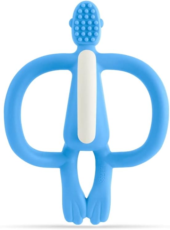 Matchstick Monkey Teething Toy Light Blue Matchstick Monkey Yallatoys