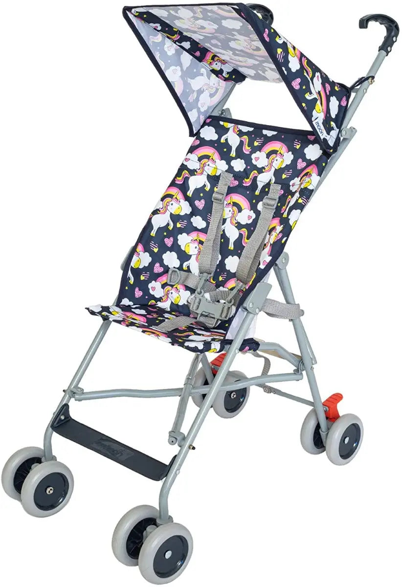 Moon Jet Ultra Light Weight Compact Fold Buggy Stroller Unicorn Moon Yallatoys