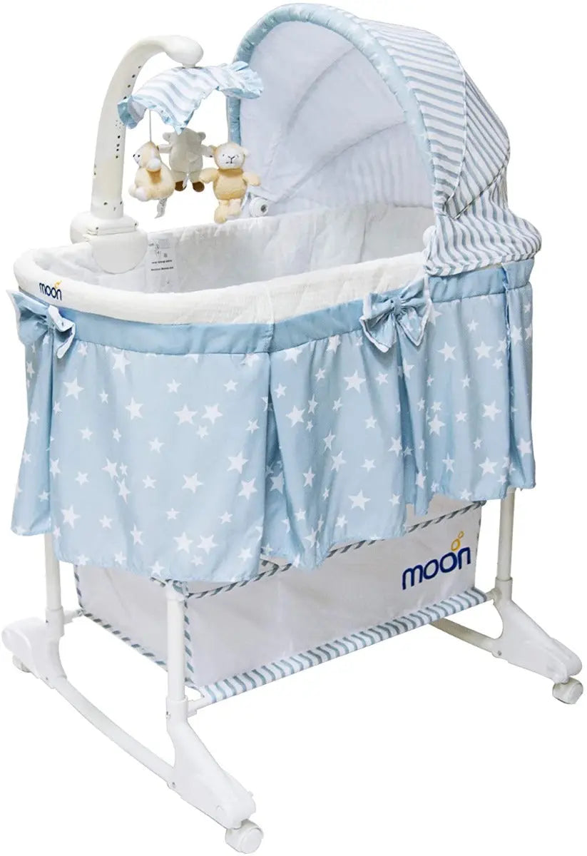 Moon Soffy 4 In 1 Convertible Cradle Blue Moon Yallatoys
