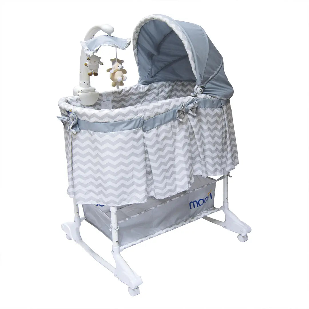 Moon Soffy 4 In 1 Convertible Cradle Grey Moon Yallatoys