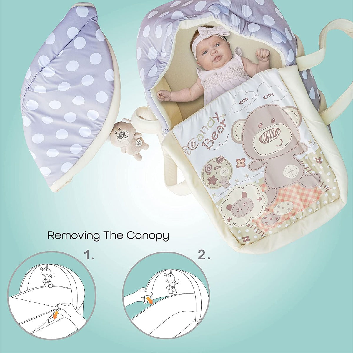 Buy Moon Moses Basket Grey | Yallatoys.com