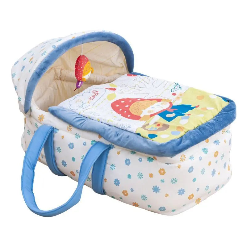 Moon Moses Basket Travel Carrycot Blue Yallamomz Yallatoys