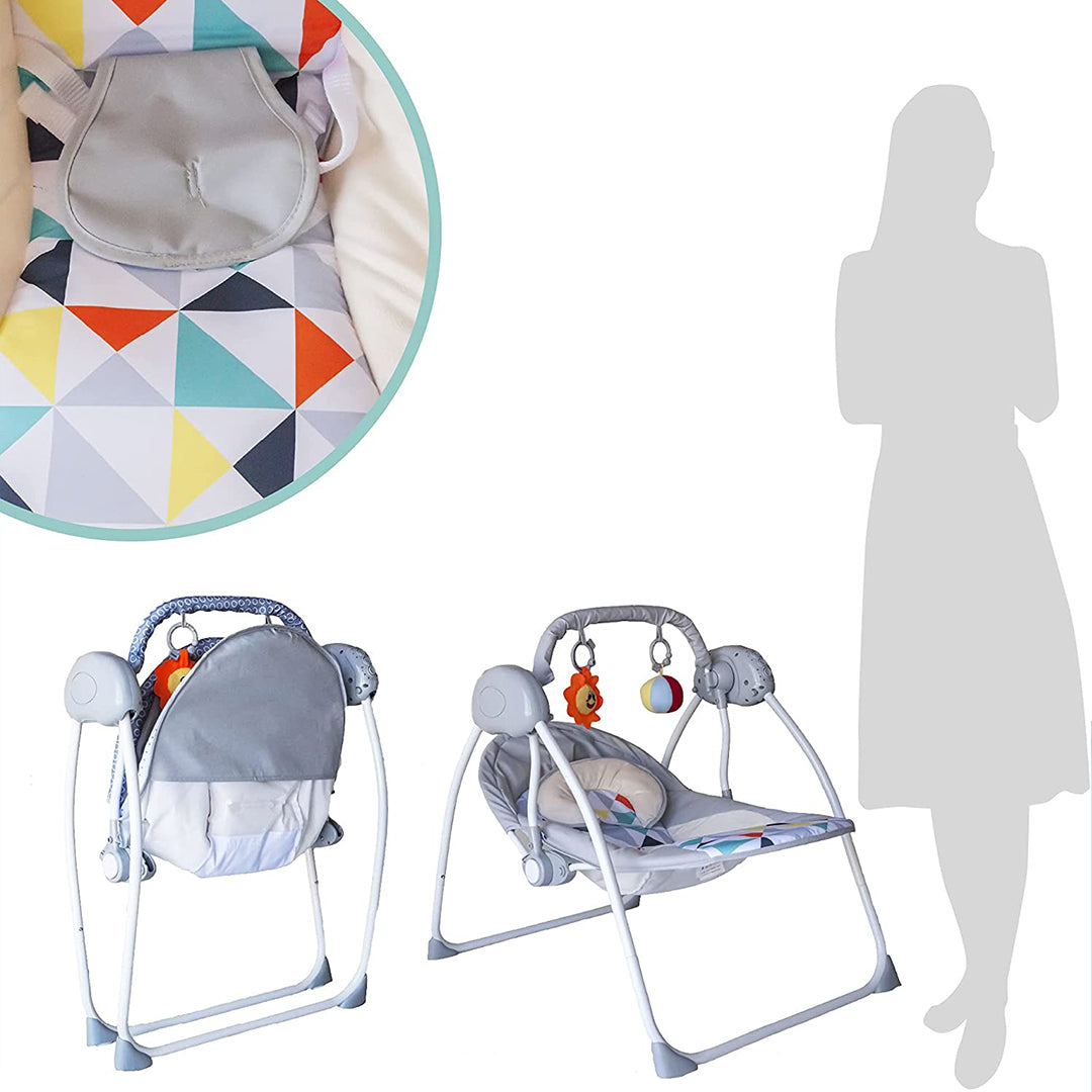 Buy Moon Bungee Electric Swing Light Grey | Yallatoys.com