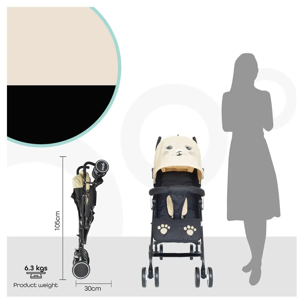 Moon Safari Ultra Light Weight Character Stroller Cat Yallamomz Yallatoys