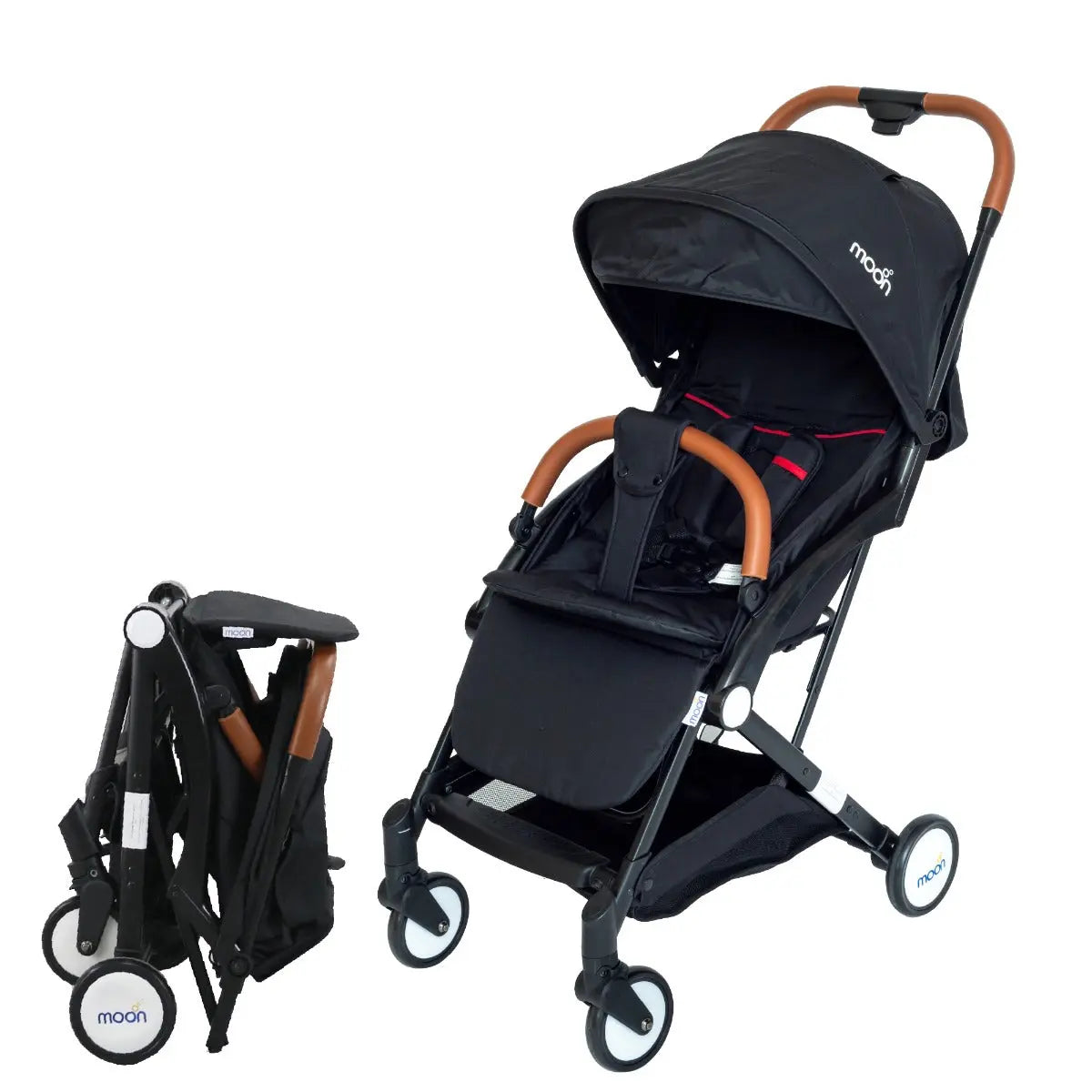Moon Ritzi Cabin Stroller Black Yallamomz Yallatoys