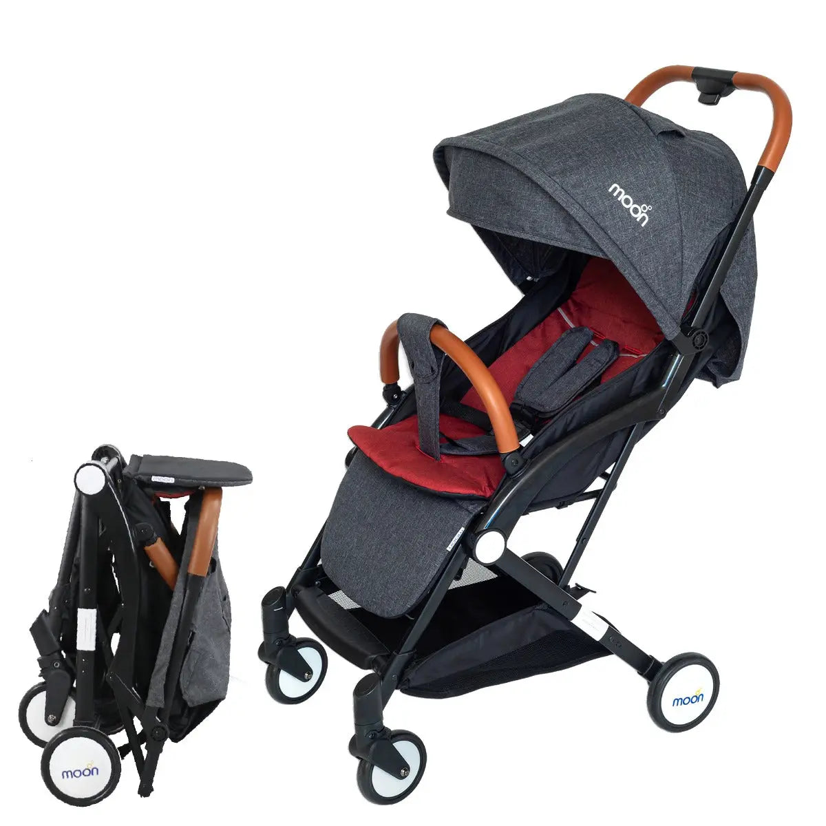 Moon Ritzi Cabin Stroller Black/Red Moon