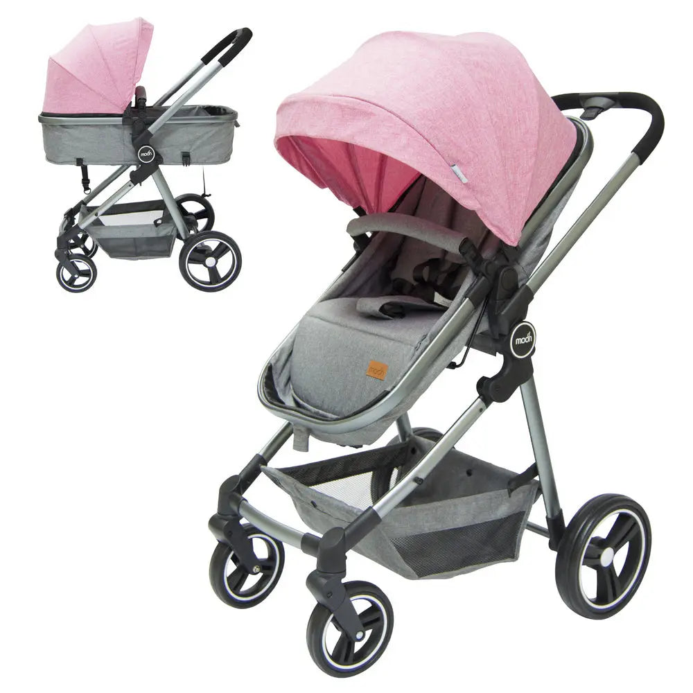 Moon Pro 2 In 1 Stroller Pink Moon Yallatoys
