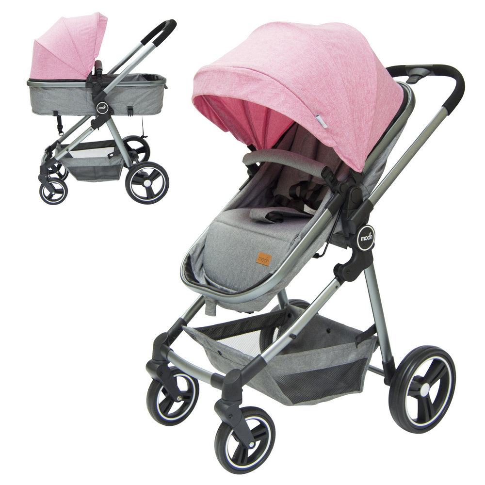 Buy Moon Pro 2 In 1 Stroller Pink | Yallatoys.com