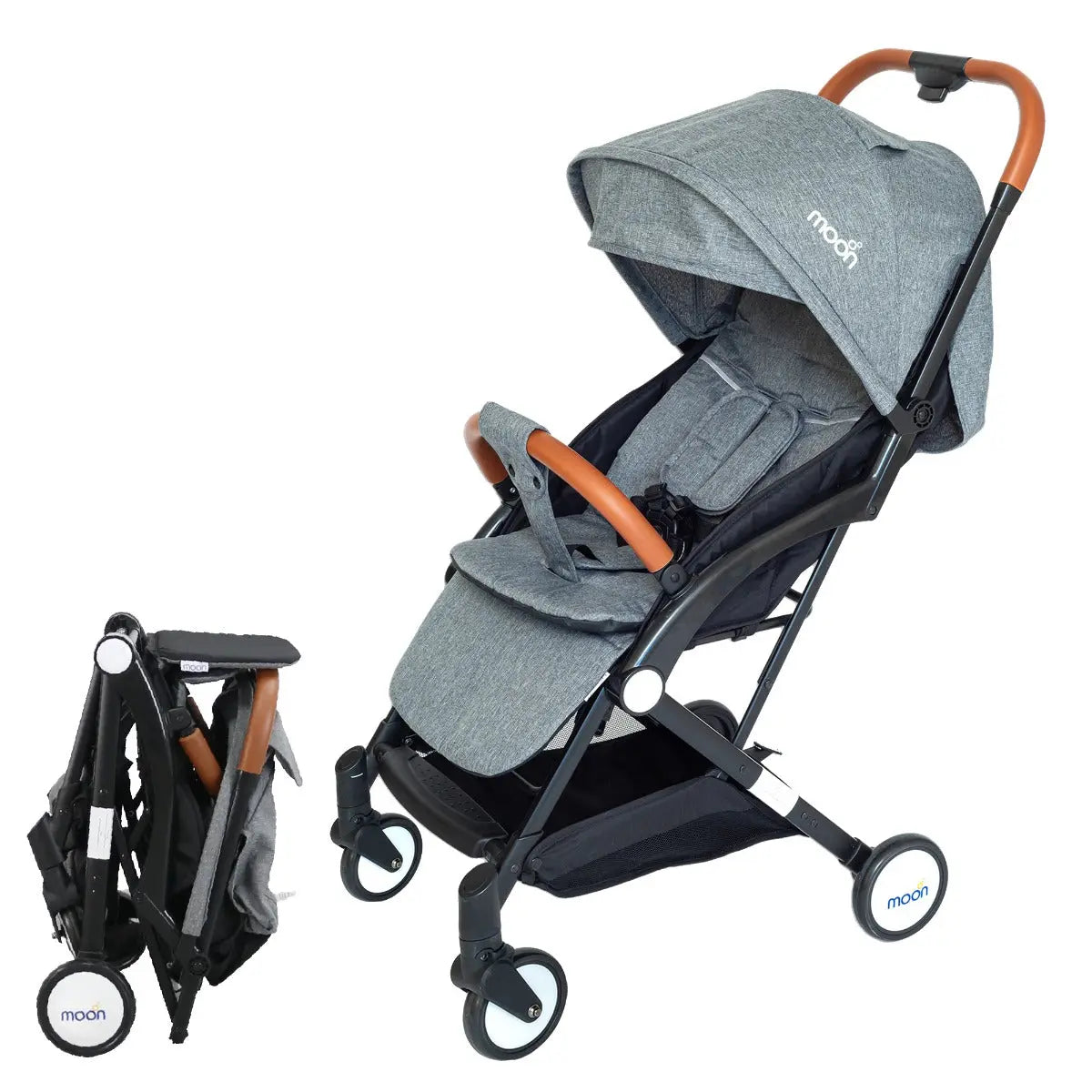 Moon Ritzi Cabin Stroller Grey Yallamomz Yallatoys