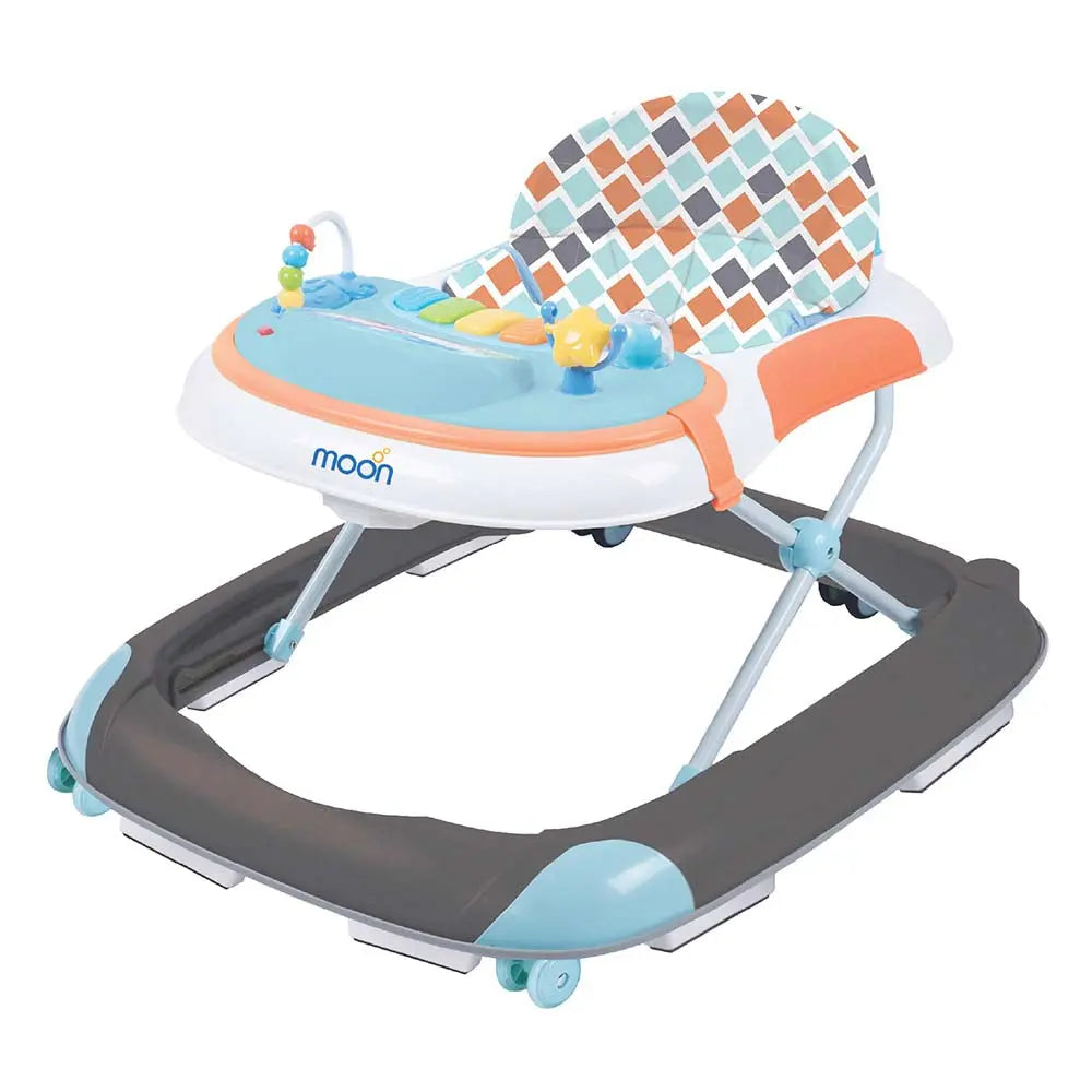 Moon Muv Walker Baby Walker with music and Sound with Anti-fall Brake Pads Grey Dino Moon