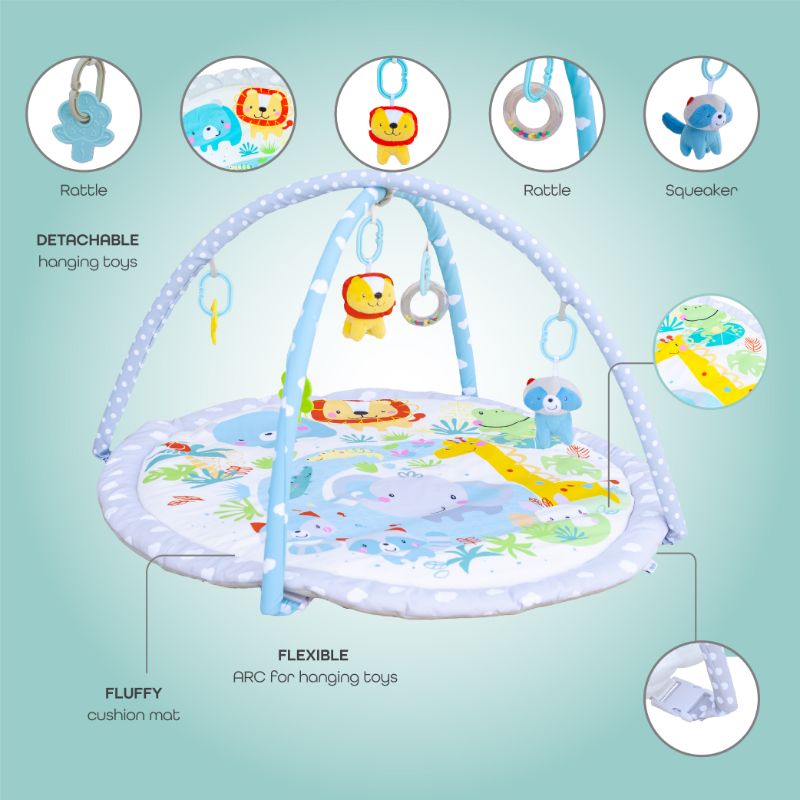Buy Moon Perky Baby Playmat And Activity Gym Jungle | Yallatoys.com