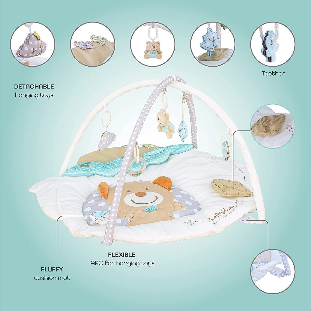 Moon Perky Playmat Teapot Bear Moon