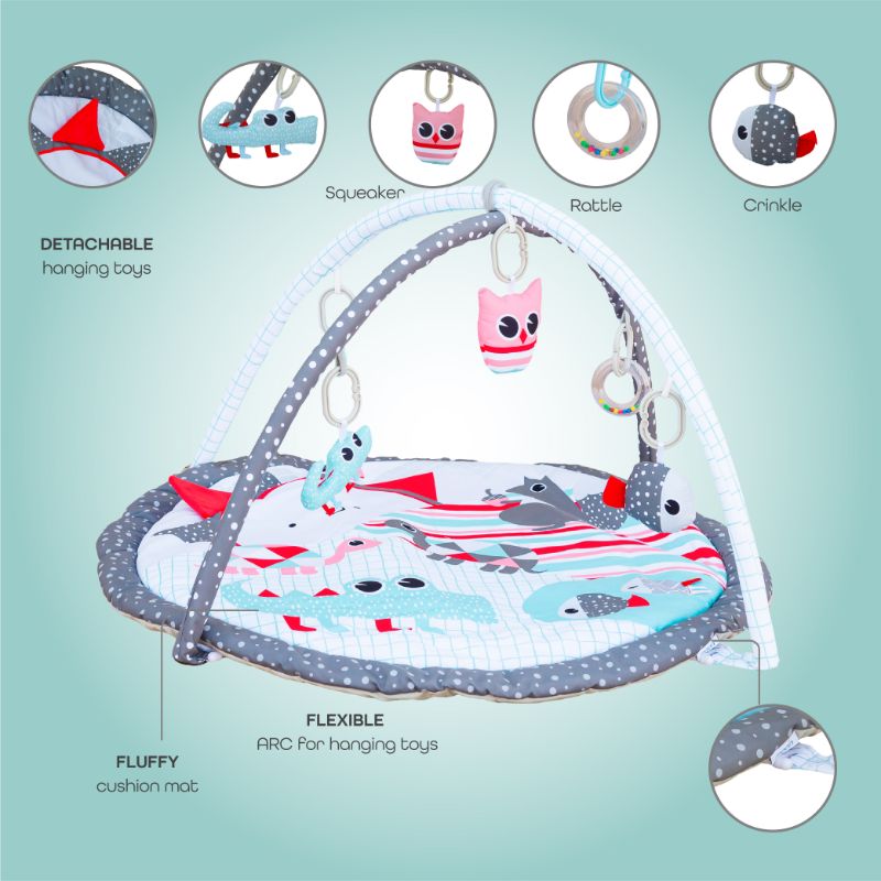 Buy Moon Perky Baby Playmat And Activity Gym Good Day | Yallatoys.com
