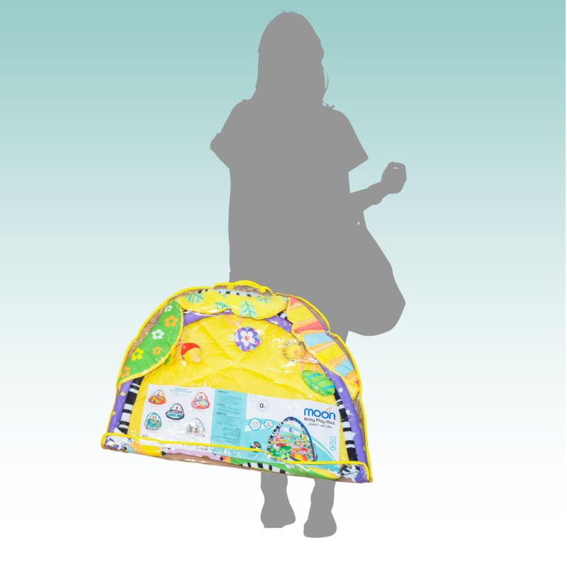 Buy Moon Perky Baby Playmat And Activity Gym Flower | Yallatoys.com