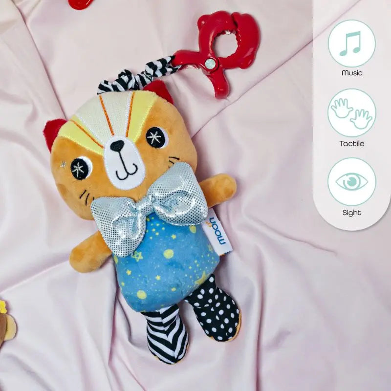 Moon Pull String Musical Toy For Stroller & Car Seats Cat Moon Yallatoys