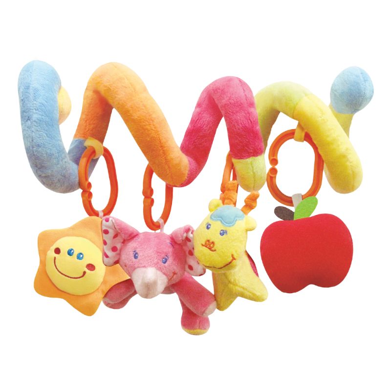 Moon Spiral Activity Hanging Animal Toys For Stroller & Bed Moon