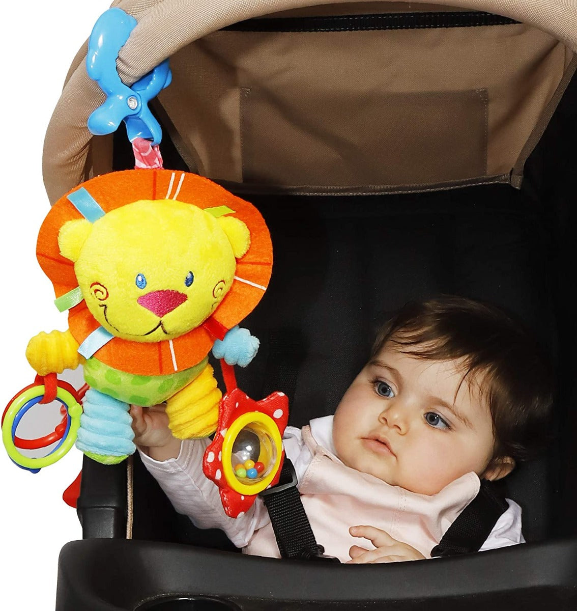 Buy Moon Pull String Musical Toy For Stroller & Car Seats Lion | Yallatoys.com