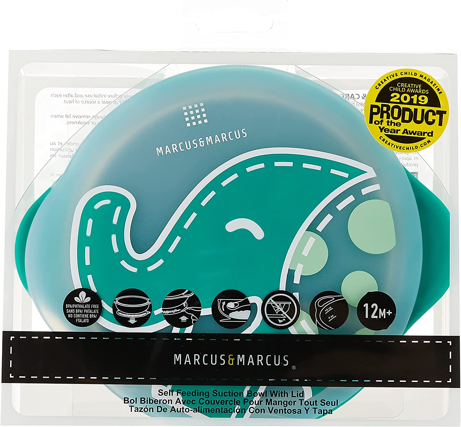 Marcus N Marcus  Suction Bowl With Lid Marcus Marcus & Marcus Yallatoys