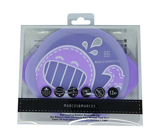 Marcus N Marcus  Suction Bowl With Lid Willo Marcus & Marcus Yallatoys